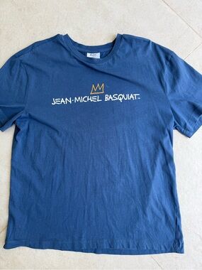 Jean-Michel Basquiat Navy Short-Sleeve Graphic Tee
